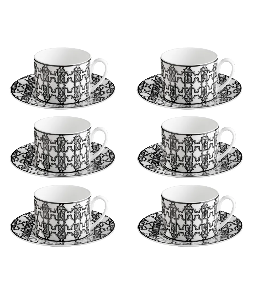 Monogram Black — Tea Cup